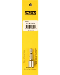 Nut Setter; 5/16 Inch Hex Driver; 1/4 Inch Size; 1-3/4 Inch Length; Carded

