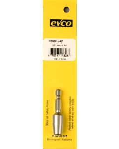 Nut Setter; 1/4 Inch Hex Driver; 1/4 Inch Size; 2 Inch Length; Carded

