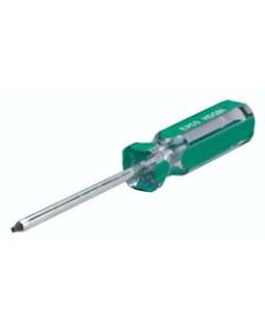 Screwdriver; Evco; Square Recess Drive; # 2 Tip Size; Green; Economy Model
