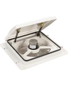Roof Vent; MaxxFan ®; Manual Opening; For 14 Inch x 14 Inch; 4 Speed; White
