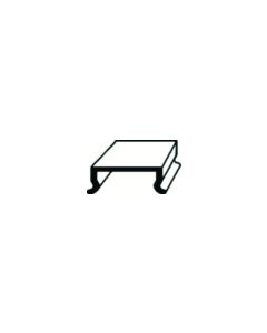 Trim Molding Insert; Used For Doors/ Trim Molding And Windows; 5/8 Inch Width x 8 Foot Length; Rigid Vinyl; White; Philips Style Screw Cover; Single