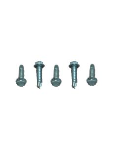 Screw; Self Tapping Type; 8 Inch x 3/4 Inch Length; Unslotted Hex Washer Head; Case Of 100; Zinc Plated

