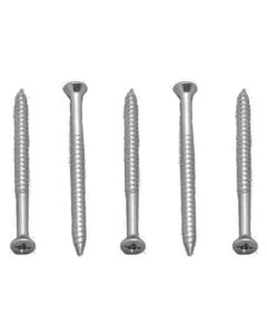 Screw; Square Recess; #8 x 2 Inch Length; Flat Head; 25 Per Carton; Zinc Coated

