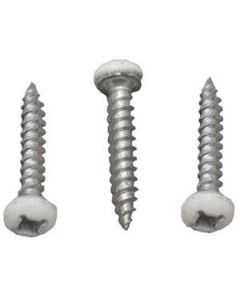 TOOLS & FASTENERS RV; Screw, Pan Head, Square Recess, #8 x 1-1/2", Polar White
