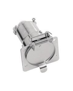 Trailer Wiring Connector; Vehicle Side; 7-Way Flat; Without Lead Wire
