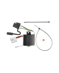 Trailer Wiring Connector; T-One; 4-Way Flat Replacement for OEM Wiring Harness; Without Converter
