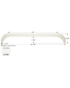 Icon, FENDER SKIRT, TANDEM, SKYLINE, FS2189, POLAR WHITE