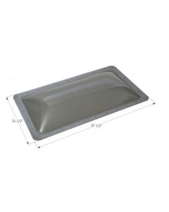 Skylight; 4 Inch High Bubble Type Dome; Rectangular; For 33-1/2 Inch Length x 17-1/2 Inch Width Opening; 37-1/2 Inch Length x 21-1/2 Inch Width Flange; Clear; Polycarbonate; Single
