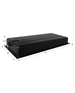 Waste Holding Tank; HT176B-ED; Can Be Used For Black Or Gray Water; 43 Gallon Capacity; 58 Inch Length x 28 Inch Width x 8-1/2 Inch Height; 3 Inch Diameter Spigot Fitting; With 1-1/4 Inch Solvent Welded Mounting Flange; Center End Drain Location; ABS Plas