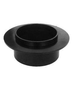 Waste Holding Tank Fitting; Black; 1-1/2 Inch Raised Slip; ABS Plastic; With Flange For Solvent Welding; Single
