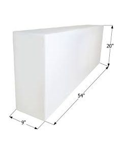 Fresh Water Tank; 39 Gallon Capacity; 54 Inch x 20 Inch x 9 Inch; WIthout Fittings
