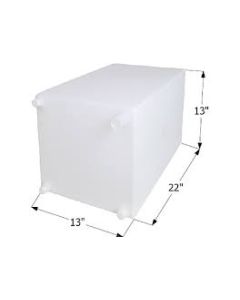 FRESH WATER TANK, WT2459, 22X13X13, 15 GAL, TANK ONLY
