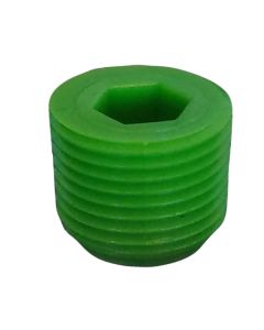Fresh Water Tank Fill Plug; For Use WIth Icon Direct Fresh Water Tank; 3/8 Inch; Green
