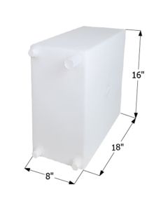 FRESH WATER TANK, WT2465, 18X16X8, 10 GAL, TANK ONLY
