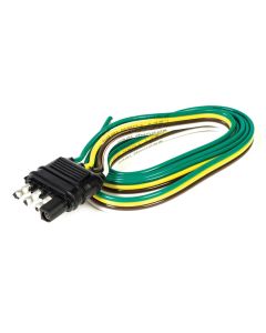 Trailer Wiring Connector; Trailer Side; 4-Way Flat; 48 Inch Length
