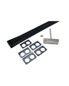 Slide Out Wiring Guard; Flexguard; Use To Protect Plumbing/ Wiring And Hoses During Extension And Retraction Of Slide Out Room; With 8 Inch Mounting Post With Washer/ 5 Double Space Flex Guard Clips/ Double Flex Guard
