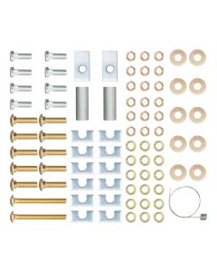 Fifth Wheel Trailer Hitch Mount Kit; Replacement Universal Base Rail And Bracket Bolts; Zinc Finish; With 20 Bolts And Necessary Washers/ Nuts
