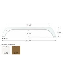 FENDER SKIRT TANDEM KZ FS786 TAUPE