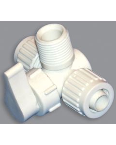 3-way Valve 1/2"P 180*
