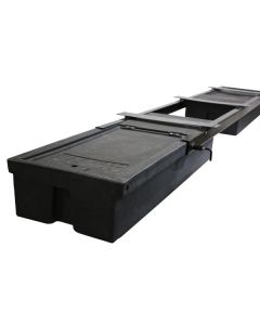 Under Chassis Storage System; Chassis Mounted Storage Rack With Sliding Storage Boxes; Rack System Dimensions 96 Inch Length x 19.125 Inch Width x 8.28 Inch Depth; With 2 Sliding/ Detachable Storage Boxes; Storage Box Dimensions 27-7/8 Inch Length x 17 In