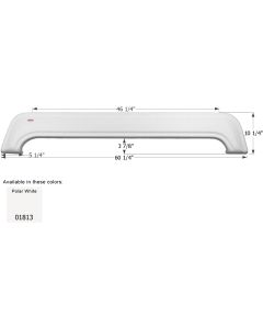 FENDER SKIRT, TANDEM, DUTCHMEN, FS1813, POLAR WHITE
