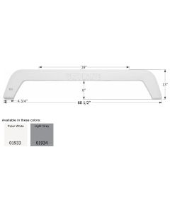 FENDER SKIRT TANDEM SKYLINE FS1933 POLAR WHITE