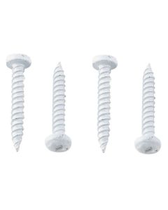 PAN HEAD SQUARE RECESS SCREW 8 X 3/4 WHITE (500/CTN)
