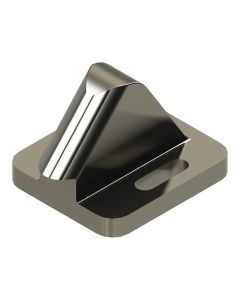 Screen Door Latch Striker; Replacement For Lippert Screen Doors; Black; Plastic
