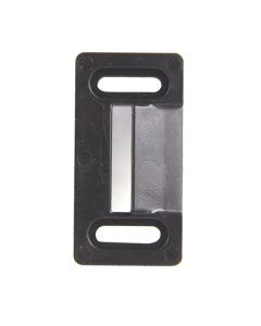Screen Door Latch Striker Plate; Replacement For Lippert Screen Doors; Black
