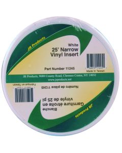 Trim Molding Insert; Use To Protect RV Coach From Water Damage; 3/4 Inch Width X 25 Foot Length; Vinyl; White
