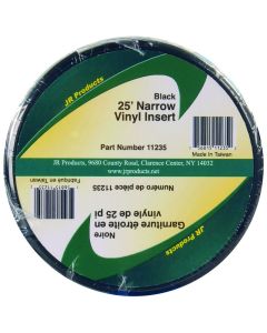 Trim Molding Insert; Use To Protect RV Coach From Water Damage; 3/4 Inch Width X 25 Foot Length; Vinyl; Black