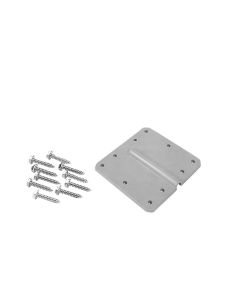 TV Cable Entry Plate; Single Cable; Entry Plate Only Without Connector; For Roof Mount; Weather Proof; Silver; Plastic; With Mounting Screws
