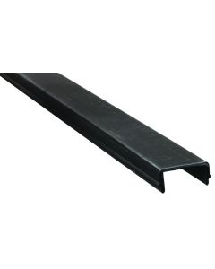Trim Molding; Elixir Style; Use To Fit Perfectly Into Elixir/ Philips/ Or Hehr Style Aluminum Extrusion/ Door Channel Frames Or Window Frames; 8 Foot Length; Black; Plastic
