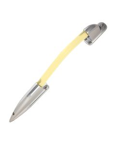 Exterior Grab Bar; LITECO; Chrome Plated Brackets; Clear; 21 Inch Overall Length; 11-1/2 Inch Handle Length; With Lights; Single; Curved Handle
