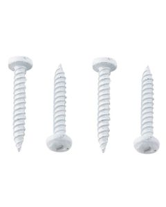 TOOLS & FASTENERS RV; Screw, Pan Head/Square Recess, 8 X 1-1/4", White, 50/pk