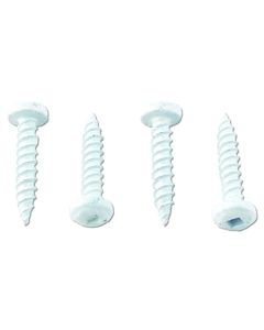 PAN HEAD SQUARE RECESS SCREW 8 X 1 WHITE (50/CTN)