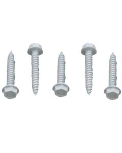 	50pk 8x1" HEX WASHER HEAD WHT