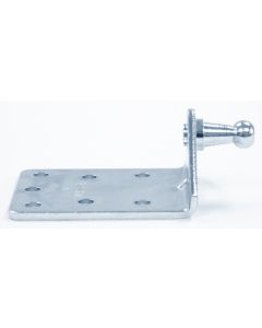 Multi Purpose Lift Support Bracket; Used For Mounting Gas Lift Supports; L Shaped; 10 Millimeter Ball Stud; 3 Inch Length; 7 Holes; Set Of 2
