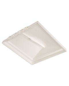Roof Vent Lid; For 14 Inch x 14 Inch Vents; Ventline Manufactured 2008 and On; White; Polypropylene; With English/ French Language Packaging
