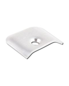 Side Molding End Cap; Mill; Aluminum; 10 Per Carton