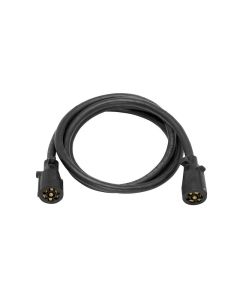 Double Ended 7-Way Molded Trailer End W/ 8' Cable