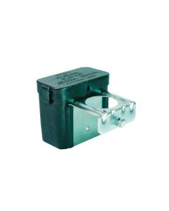 Trailer Breakaway System Battery Box; Shur Set lll ™ Battery Case; Fits Trailer Breakaway System Lead Acid Battery; With Metal Bracket; Black; Plastic; With Partition For Shur-Set III ™
