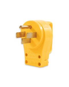 Power Cord Plug End; Power Grip ™; Replacement Plug For Power Grip Power Cords; 50 Amp; 14-50P; With Plug Head Handle; Yellow; Clamshell Package
