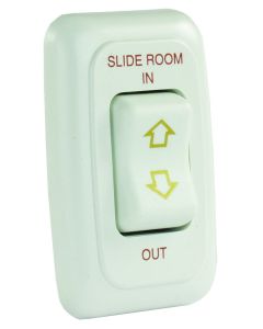 Single Slide-Out Switch Assembly W/Bezel, White