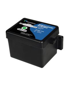 Trailer Breakaway System Kit; Trailer Breakaway Kit; Use With 1 To 3 Axles With Electric Brakes; With 5 Amp-Hr. Battery/ 5 Inch By 4-1/8 Inch By 4 Inch Battery Box/ Flat Surface Mounting/ Breakaway Switch/ 7-1/2 Inch Lead Wires