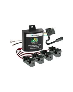 Tail Light Converter; ZCI ™; Adapts Vehicles With Separate Turn and Stop Lights To Standard Trailer Tail Light Wiring By Way Of Sensor Technology (No Cut/ No Splice Installation);For Vehicles With 12 Volt System Only; Works With 2 or 3 Wire Systems; Works
