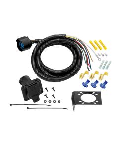 Trailer Wiring Connector; Vehicle End; 7 Way Round; 7 Foot Lead Wire Length
