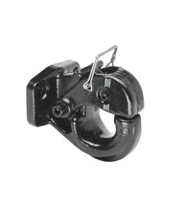 15 Ton Regular Pintle Hook (inc. Grade 8 Hardware) Rating 30,000 Lbs. (gtw), 6,000 Lbs. (vl), Black