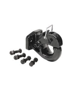 10 Ton Regular Pintle Hook (inc. Grade 8 Hardware) Rating 20,000 Lbs. (gtw), 4,000 Lbs. (vl), Black
