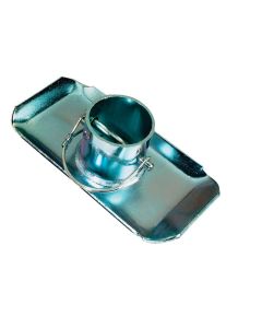 Trailer Tongue Jack Foot Plate; Fits 2000 To 5000 Pound Capacity Jack With 2 Inch Inner Tube; 2.1 Inch Height
